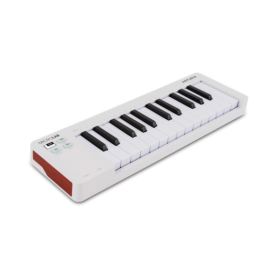 Arturia Microlab MK3 25 Key MIDI Keyboard & Controller in White